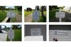 Oshkosh Country Club Directional Signs